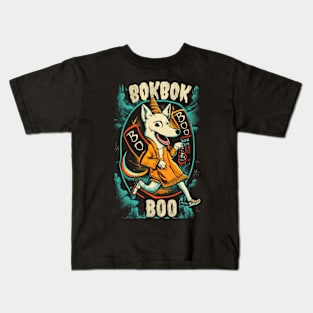 Priest Dog Ghost In Halloween Day Kids T-Shirt